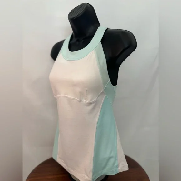 Lululemon Light Blue & White Racerback Tank - Picture 5 of 6